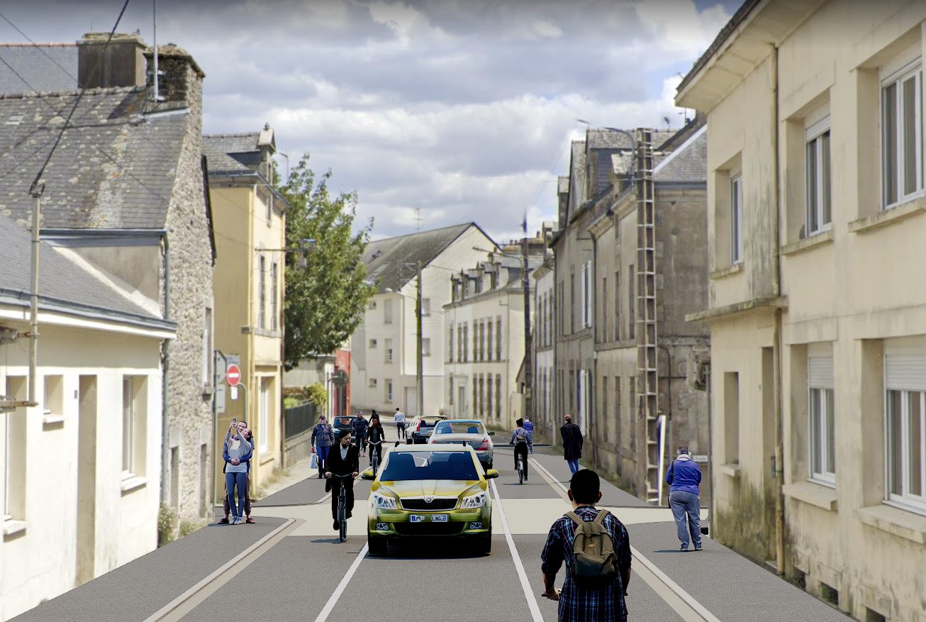 Questembert — Les chemins vers le bourg