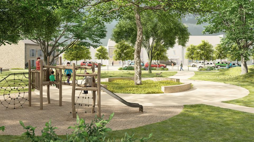 Grand Champ, Aménagement du centre bourg : vue 4
