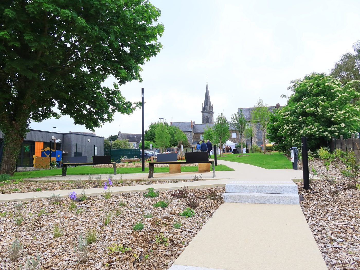 Merdrignac, Le parc urbain : vue 2