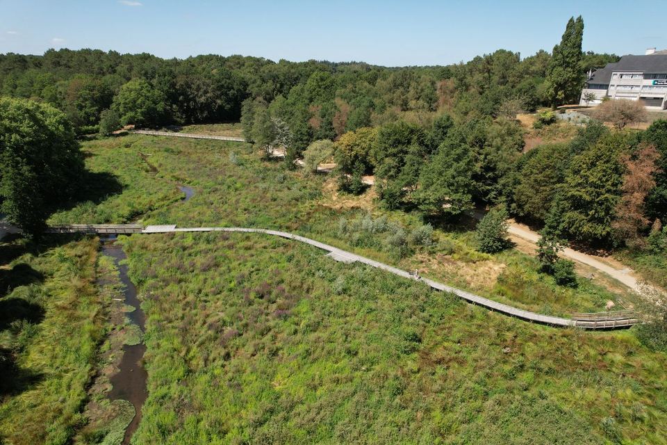 Questembert, Réalisation de passerelles : vue 12